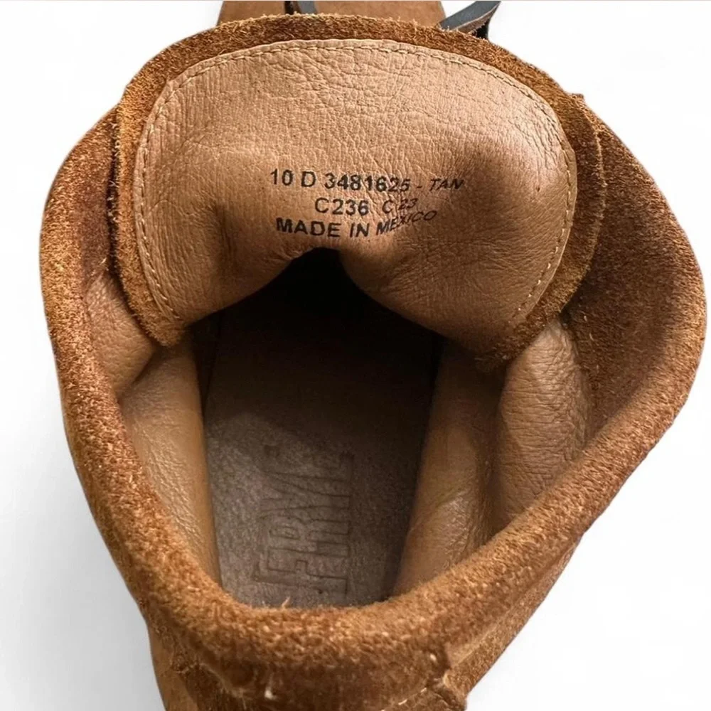 Frye Genuine Suede Tan Lace-up Boots Size US Men’s 10 (NEW no Box)
